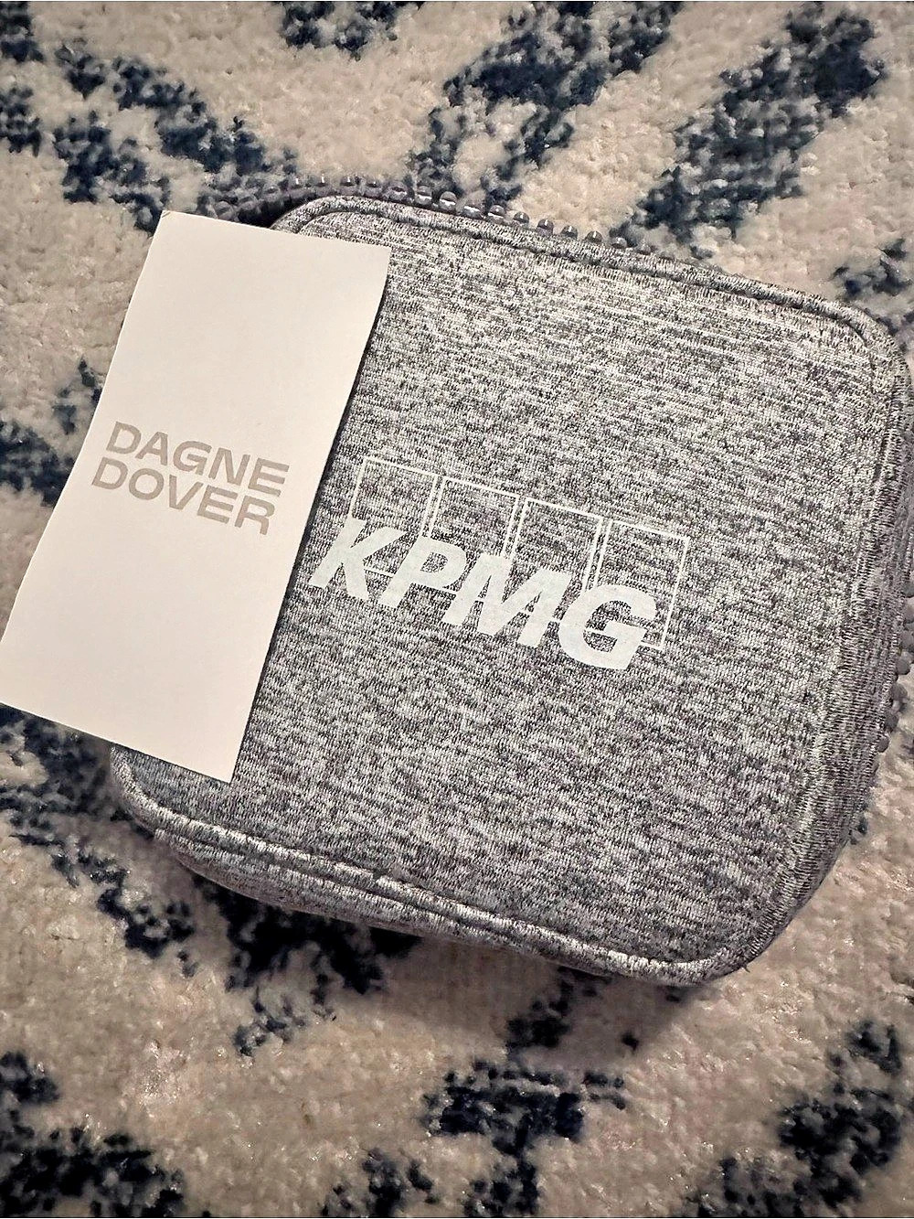 Dagne Dover Arlo Tech Organizer Small Gray Pouch